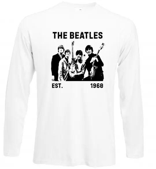Лонгслив The Beatles 1960 Белый фото