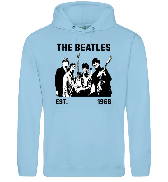 Чоловіча толстовка (худі) The Beatles 1960 Блакитний фото