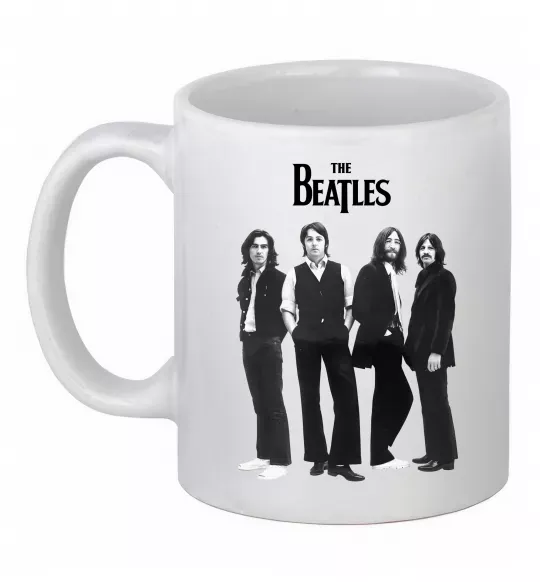 Чашка керамическая Гурт The Beatles Белый фото