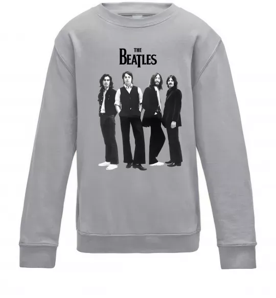 Детский Свитшот Гурт The Beatles Серый меланж фото