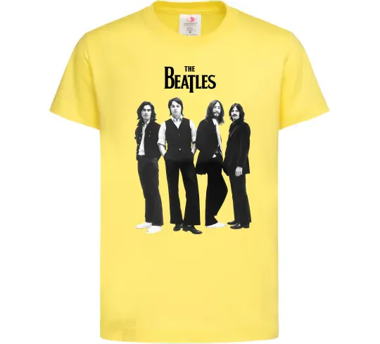Дитяча футболка Гурт The Beatles Лимонний фото