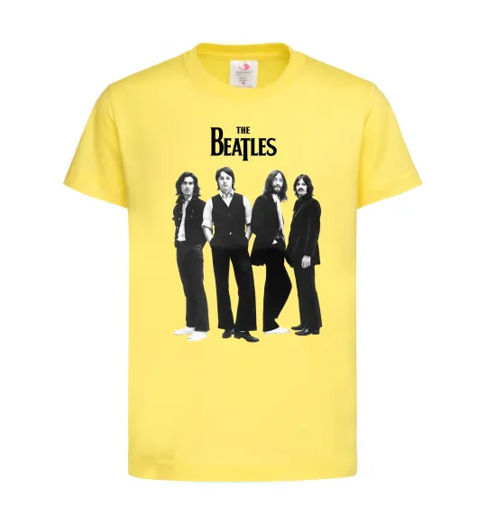 Дитяча футболка Гурт The Beatles Лимонний фото