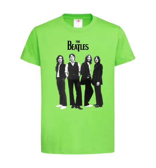 Дитяча футболка Гурт The Beatles Лаймовий фото