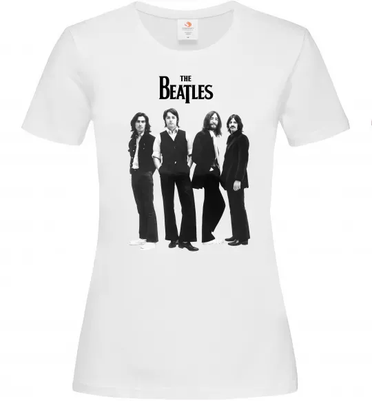 Женская футболка Гурт The Beatles Белый фото