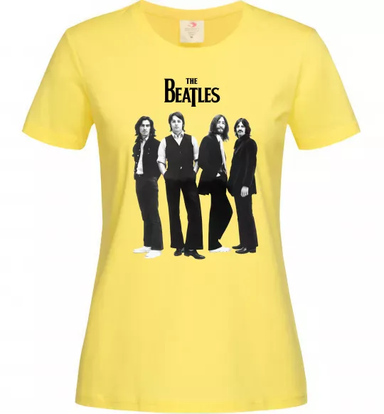 Женская футболка Гурт The Beatles Лимонный фото