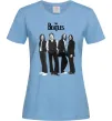 Женская футболка Гурт The Beatles Голубой фото
