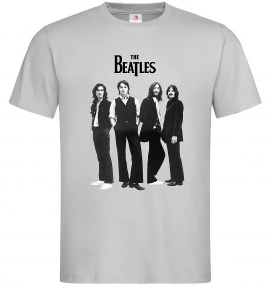 Мужская футболка Гурт The Beatles Серый фото