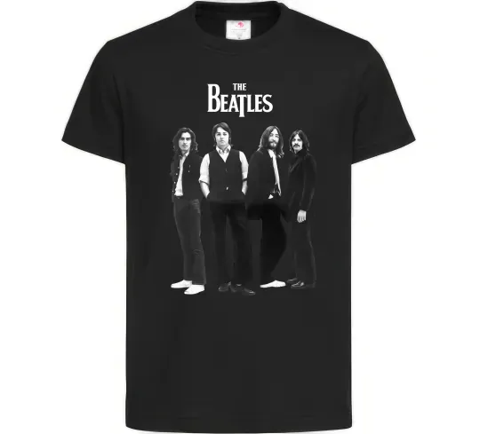 Дитяча футболка Гурт The Beatles Чорний фото