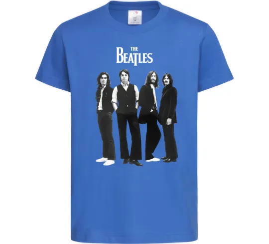 Дитяча футболка Гурт The Beatles Яскраво-синій фото
