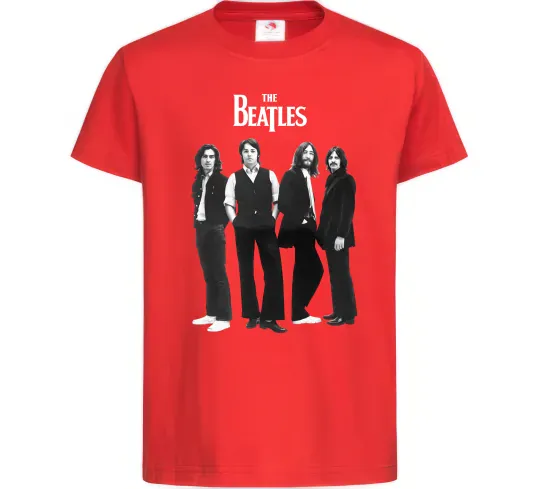 Дитяча футболка Гурт The Beatles Червоний фото