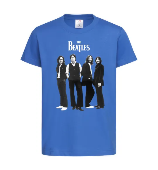 Дитяча футболка Гурт The Beatles Яскраво-синій фото