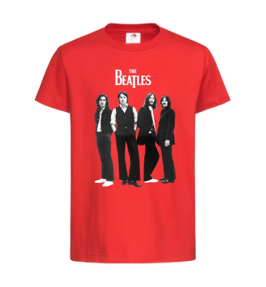 Дитяча футболка Гурт The Beatles Червоний фото