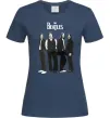 Женская футболка Гурт The Beatles Темно-синий фото