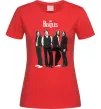 Женская футболка Гурт The Beatles Красный фото