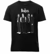 Чоловіча преміум футболка Гурт The Beatles Чорний фото