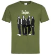 Мужская футболка Гурт The Beatles Оливковый фото