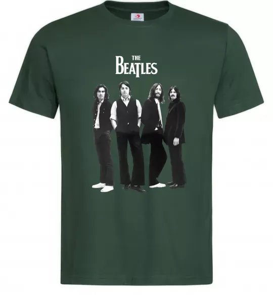 Мужская футболка Гурт The Beatles Темно-зеленый фото