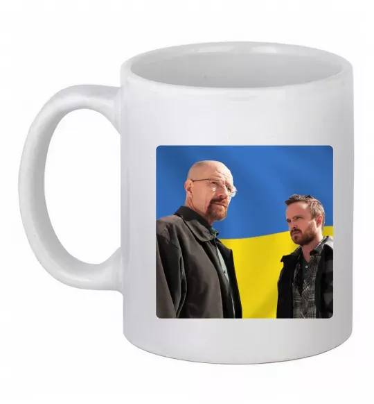 Чашка керамическая Пуститися берега UA Белый фото