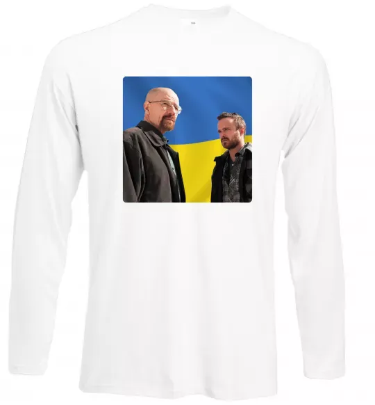 Лонгслив Пуститися берега UA Белый фото