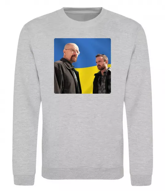 Свитшот Пуститися берега UA Серый меланж фото