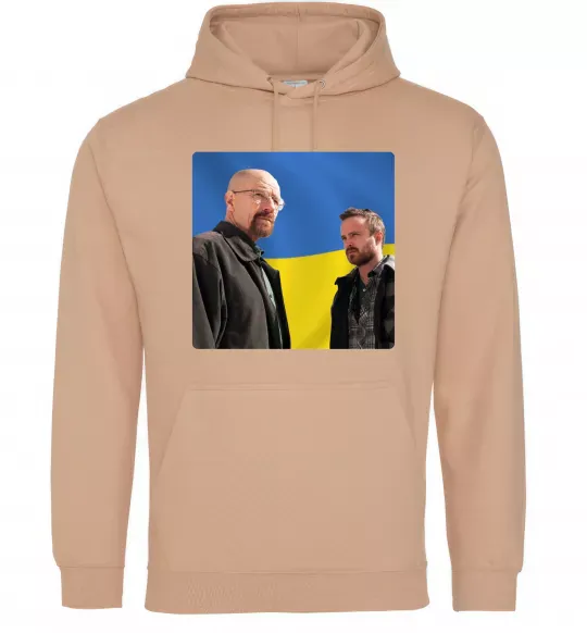 Чоловіча толстовка (худі) Пуститися берега UA Пісочний фото