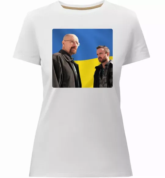 Женская премиум футболка Пуститися берега UA Белый фото