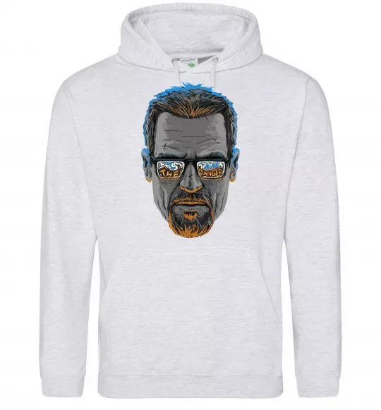 Жіноча толстовка (худі) The danger Сірий меланж фото