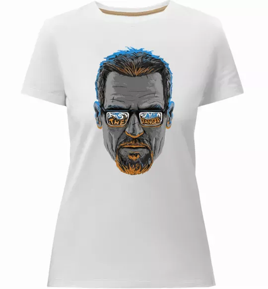 Женская премиум футболка The danger Белый фото