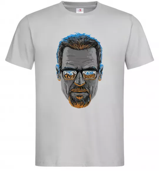 Мужская футболка The danger Серый фото