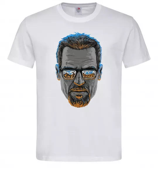 Мужская футболка The danger Белый фото