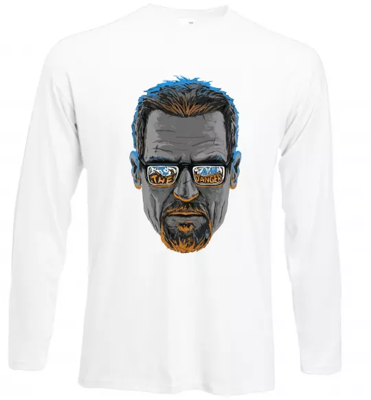 Лонгслив The danger Белый фото