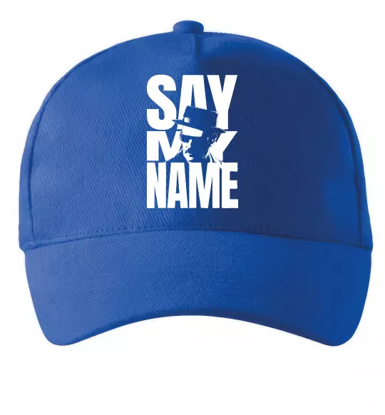 Кепка Say my name пуститися берега Ярко-синий фото