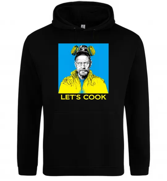 Мужская толстовка (худи) Let`s cook Черный фото