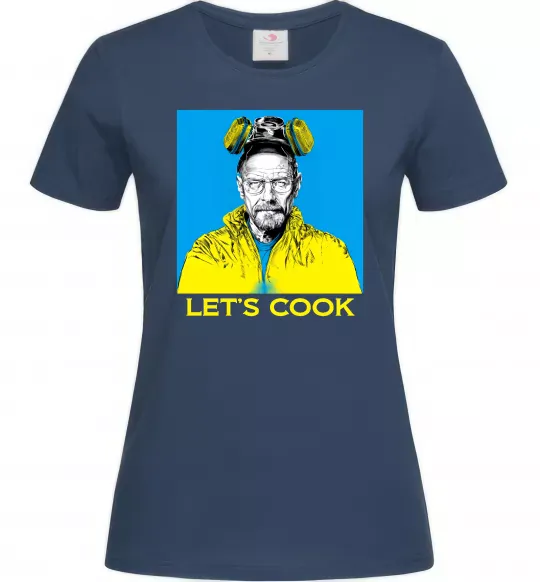 Жіноча футболка Let`s cook Темно-синій фото