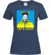 Жіноча футболка Let`s cook Темно-синій фото