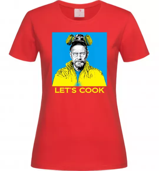 Жіноча футболка Let`s cook Червоний фото