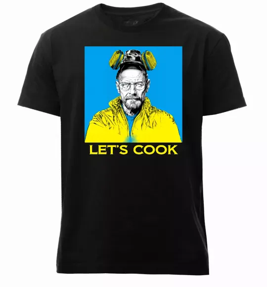 Мужская премиум футболка Let`s cook Черный фото