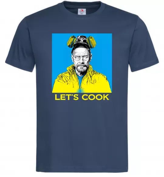Мужская футболка Let`s cook Темно-синий фото