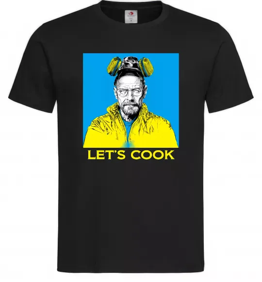 Мужская футболка Let`s cook Черный фото