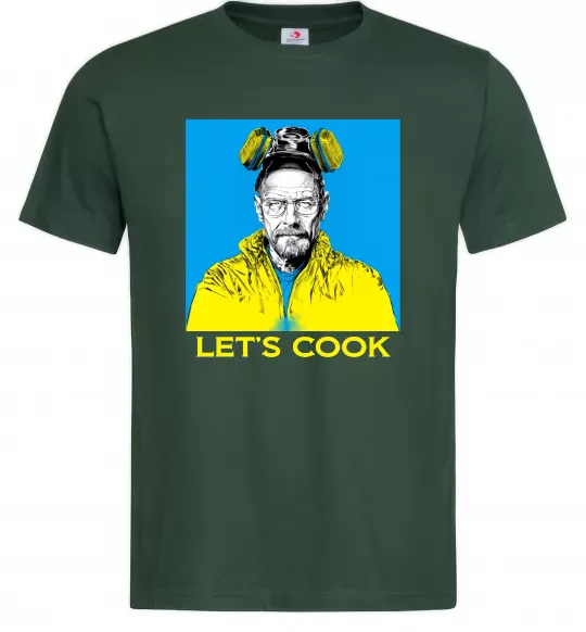 Мужская футболка Let`s cook Темно-зеленый фото