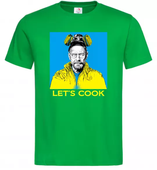 Мужская футболка Let`s cook Зеленый фото