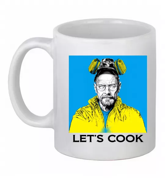 Чашка керамическая Let`s cook Белый фото