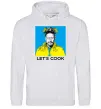Мужская толстовка (худи) Let`s cook Серый меланж фото