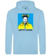 Мужская толстовка (худи) Let`s cook Голубой фото