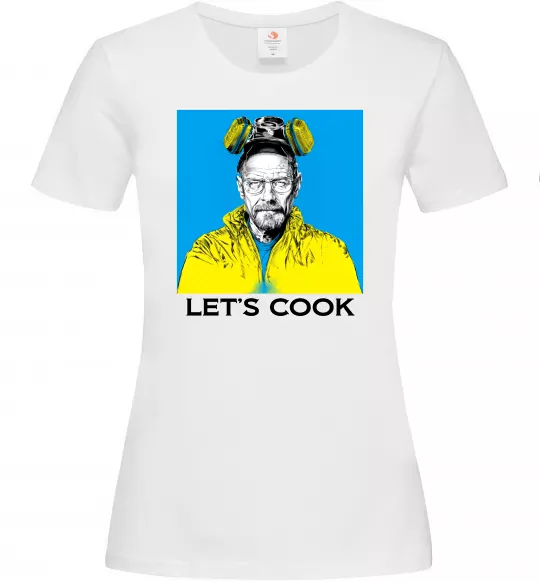 Жіноча футболка Let`s cook Білий фото