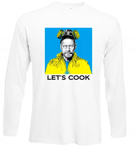 Лонгслів Let`s cook Білий фото