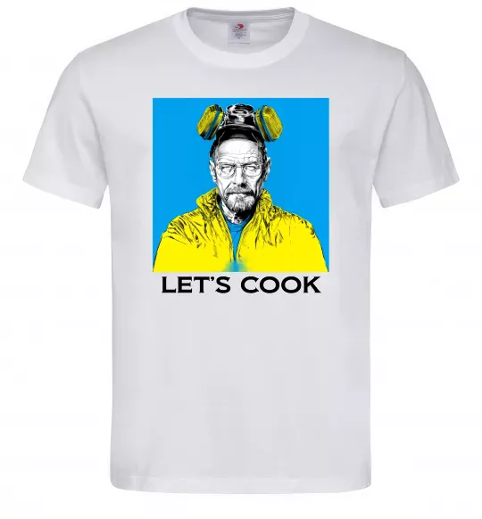 Мужская футболка Let`s cook Белый фото