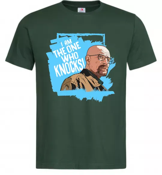 Мужская футболка I am the one who knocks Темно-зеленый фото