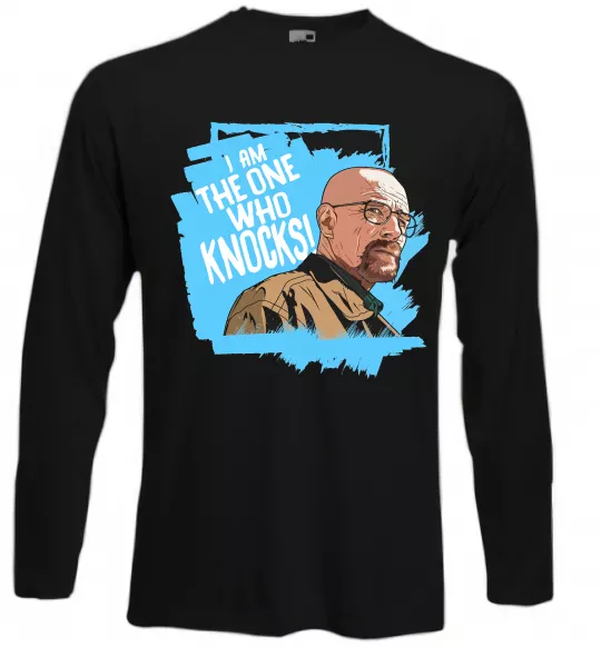 Лонгслів I am the one who knocks Чорний фото