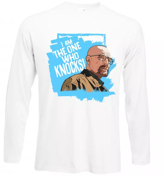 Лонгслів I am the one who knocks Білий фото